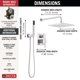 thumbnail image 4 of Kit de accesorios de ducha DELTA Modern 14 Series 25 cm cromo, 4 of 8