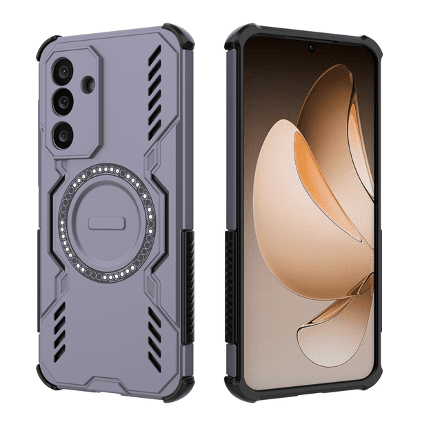 Funda FOXDOCK para Samsung Galaxy M56 , magnética, resistente a golpes, con soporte, unisex, carga inalámbrica