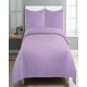 thumbnail image 4 of Cubrecama Quilt De Verano Con Colores Lisos King Lila, 4 of 4