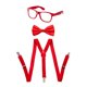 thumbnail image 1 of Set de pajarita y tirantes para accesorios de fiesta de Dress Up America, 1 of 7