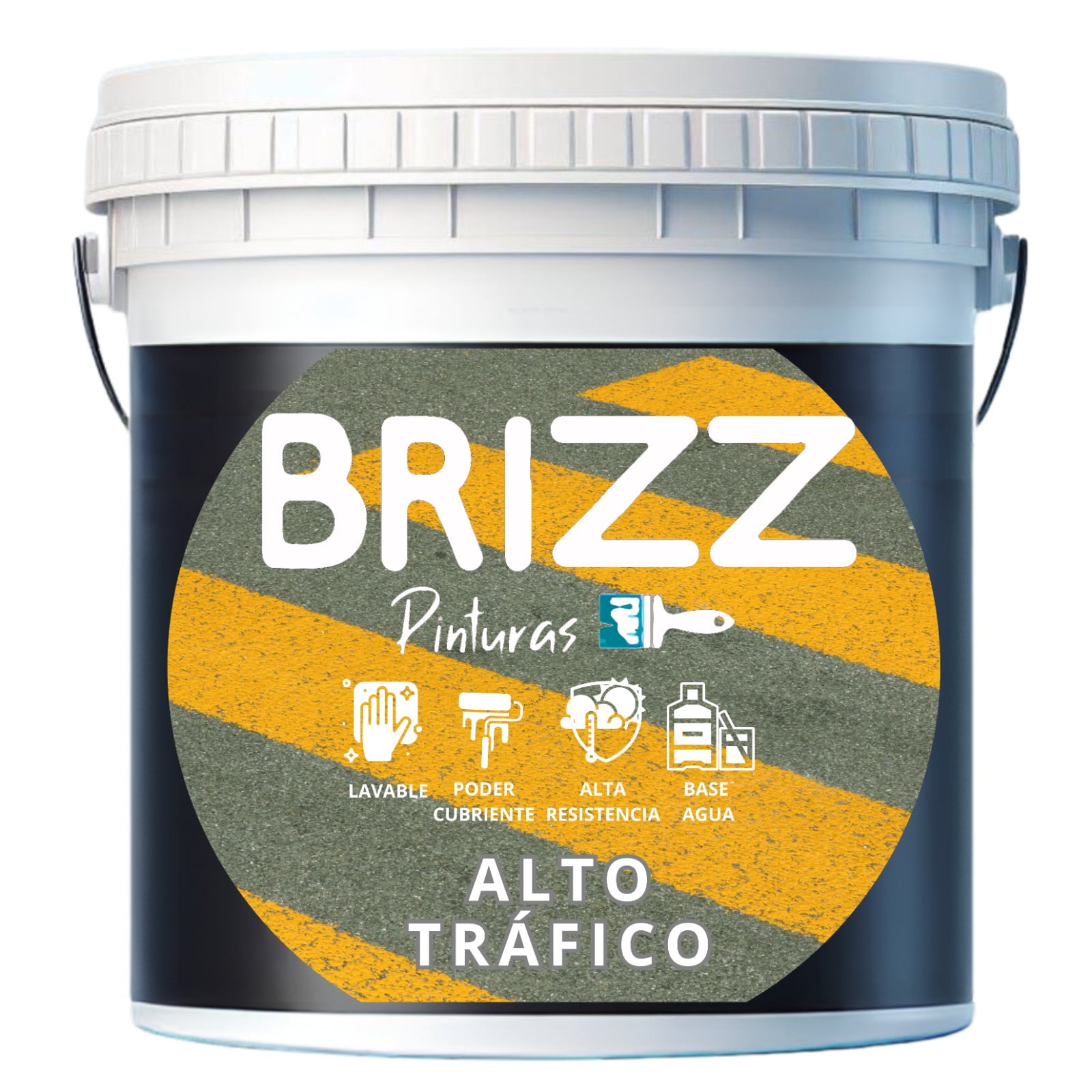 Baum - Pintura Alto Trafico Base Agua “rojo Colonial” (galón 4 L) /brizz