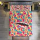 thumbnail image 2 of Orange Yellow Blue Yellow Bape Shake Camo Comforter Set Soft 3 Pcs Twin Bedding Sets Thicken for All Season, 2 of 5