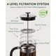 thumbnail image 4 of Cafetera French Press BAYKA de vidrio resistente al calor de 1 litro, 4 of 9