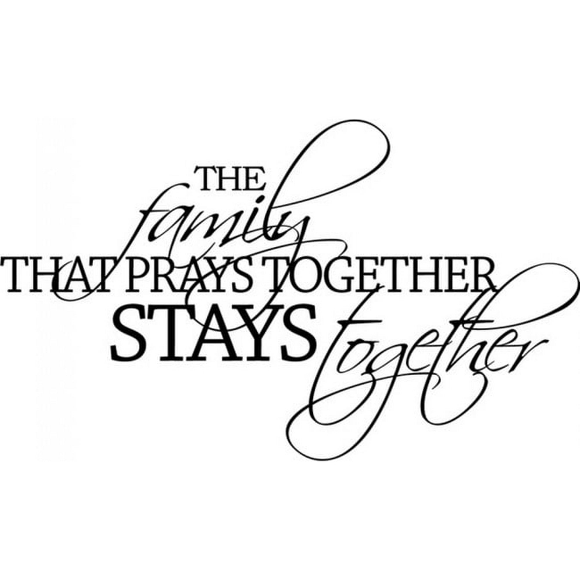 Rienda Libre Graphics - Decomural Family That Prays Family Ws-17508