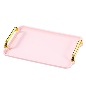 Bothyi - Bandeja De Postres De Frutas Nórdicas Con Asas Platos Organizador De Cocina Antideslizante Rosa S