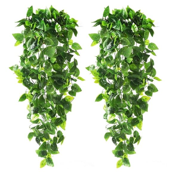 Plantas colgantes falsas CEWOR, vid de hiedra falsa, 1,1 m, para decoración