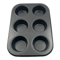 Genérico - Molde Cupcakes Muffins De 6 Unidades