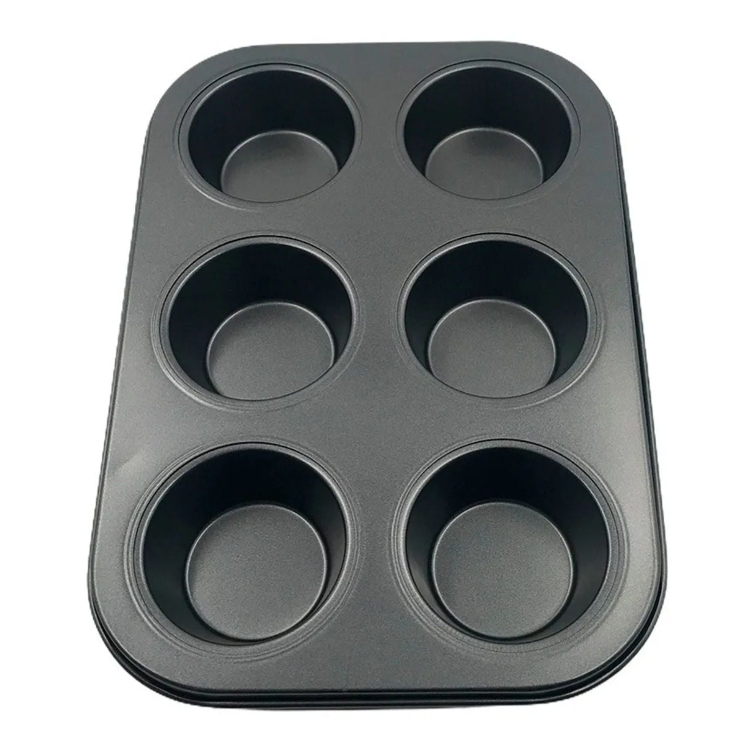 Genérico - Molde Cupcakes Muffins De 6 Unidades