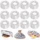 thumbnail image 1 of Cubiertas alimentos aluminio reutilizables engrosadas bordes elásticos ajustan cualquier plato, 1 of 7