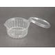 thumbnail image 2 of Pote Contenedor Tapa Plana Bisagra 8oz Pack 50 Unidades Transparente, 2 of 3