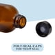 thumbnail image 5 of Botellas de vidrio Cornucopia, 235 ml, color ámbar con tapas de policono, paquete de 6, 5 of 9