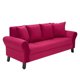 thumbnail image 2 of Sofa Lua 3 Cuerpos Felpa Burdeo, 2 of 6