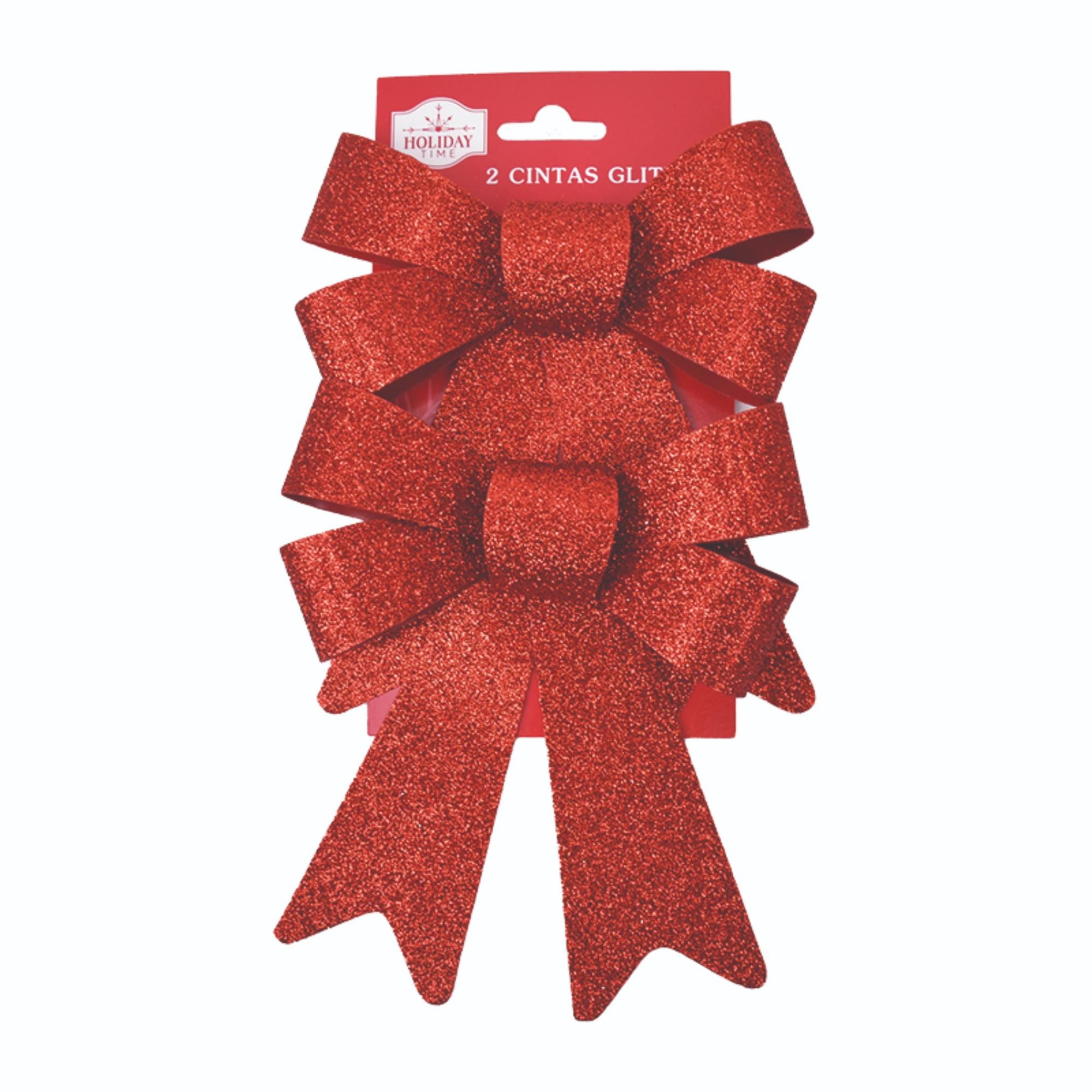 2 Cintas Glitter Holiday Time