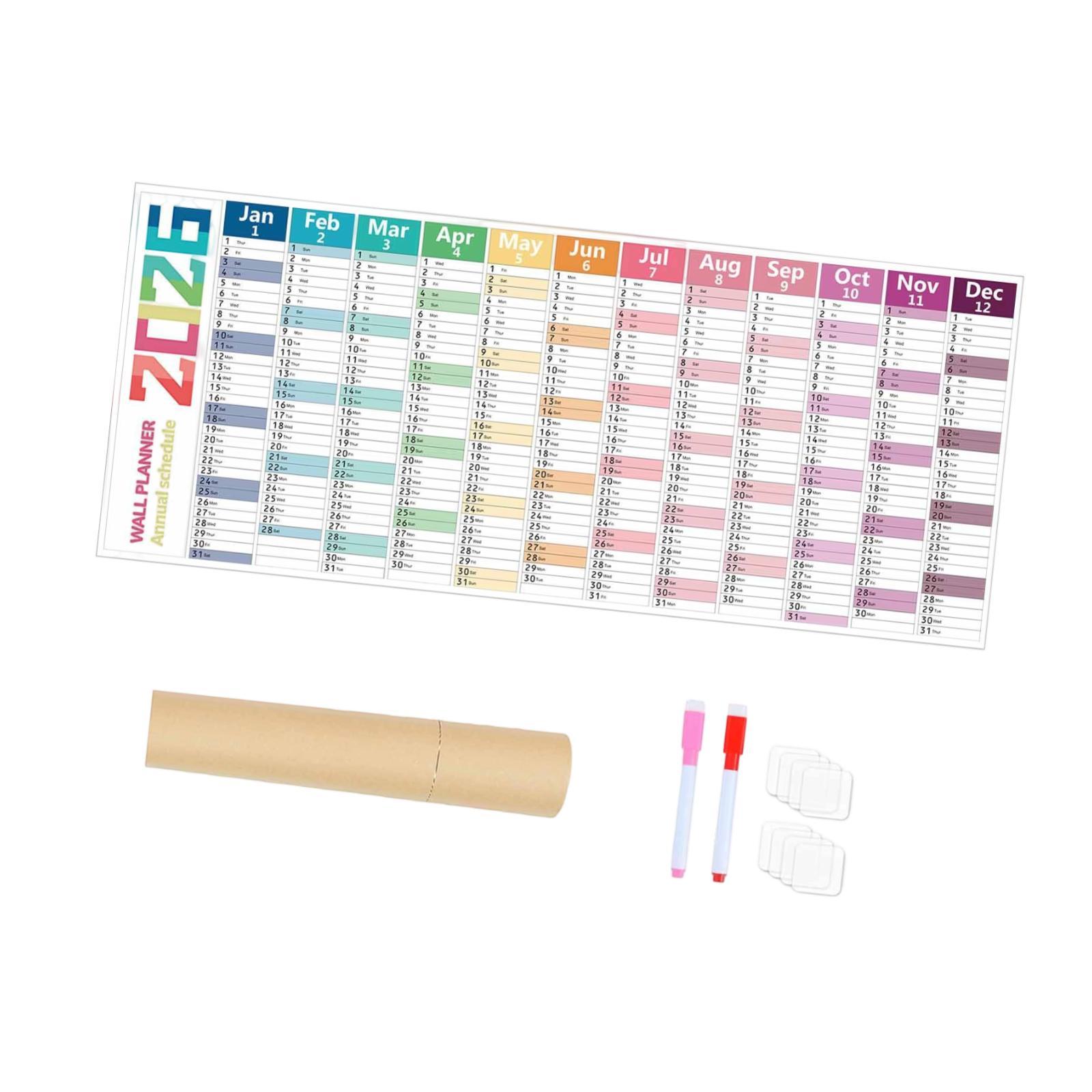 Ioensy - Calendario De Pared 2026 Calendario De Pared Mensual Para El Festival De Primavera Oficina Estilo Empresarial A