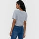 thumbnail image 2 of Polera Mujer Fun Manga Corta Crop Gris Claro Corona, 2 of 5