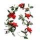 thumbnail image 3 of Guirnalda navideña con luces, 20 LED, 6,56 pies, guirnalda iluminada de frutos rojos, guirnalda de flores navideñas para chimenea, Acción de Gracias Hojas verdes, 3 of 5