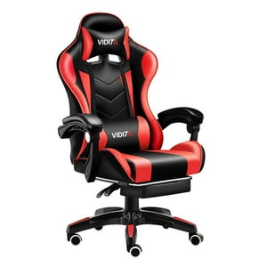 Vidita - Silla Gamer Gx2000 Reclinable Profesional Con Reposapiés-Rojo