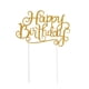 thumbnail image 4 of Set De Toppers Para Pastel De Cumpleaños Con Brillo Dorado, 4 of 5