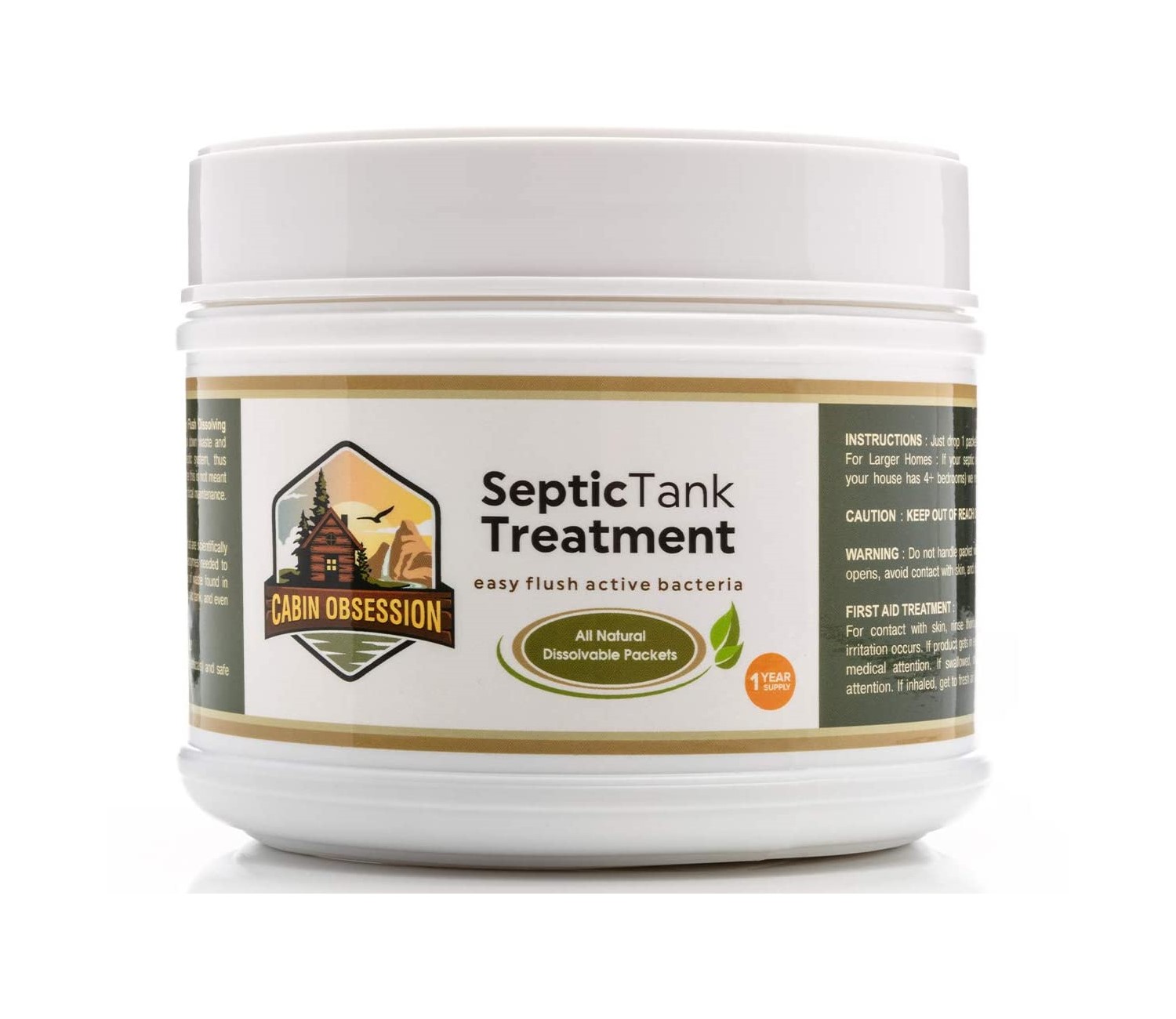 Cabin Obsession - Bacterias Tratamiento Biológico Inodoro Pozos Fosas Sépticas