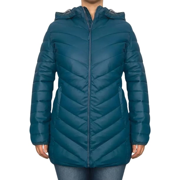 Chaqueta Mujer Premium Parka Impermeable Gorro B3