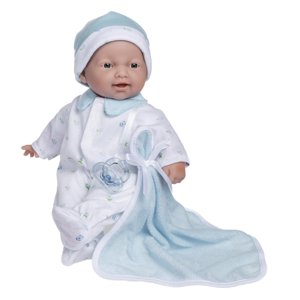 Vestido Baby Doll Jc Toys La Baby Boutique De 28 Cm, Suave, Azul