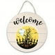 thumbnail image 1 of Halloween Wooden Doorplate Hanger New Pumpkin Black Cat Ghost House Bat Party Scene Decoration, 1 of 5