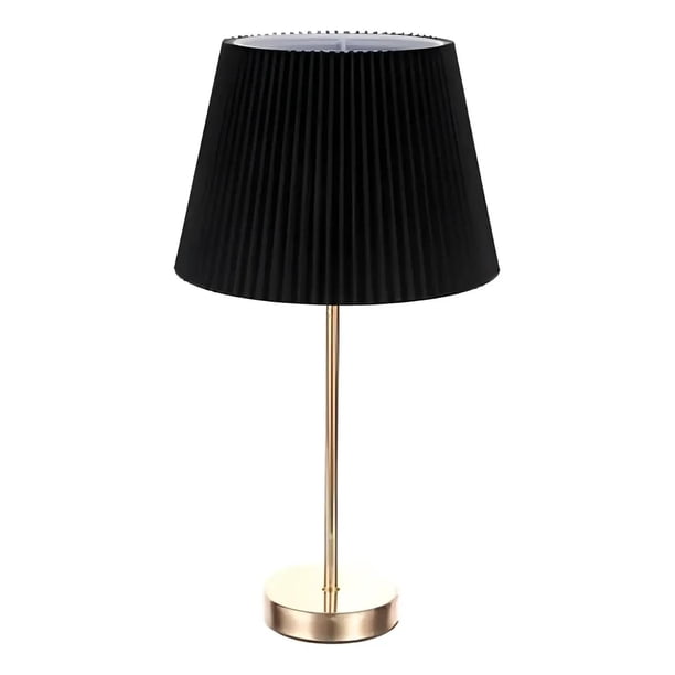 Lampara De Velador Lampara De Mesa Basica Minimalista negro