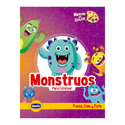 Dactic - Libro Monstruos Para Colorear