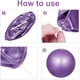 thumbnail image 3 of Pelota de Pilates de 23 cm con pipeta inflable para estabilidad, barra, pilates, yoga, entrenamiento básico y fisioterapia (paquete de 2), 3 of 7