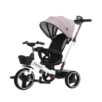 Mundo Online - Triciclo 4 En 1 Plegable Reclinable 360° Rosado