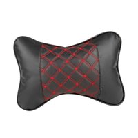 Magideal - Almohada Para El Cuello Del Coche, Almohada Para Reposacabezas, Cojín De Duradero, Accesorios Interiores, Correa Telescópica, Cómoda Para Dor Negro