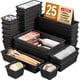 thumbnail image 1 of Set organizador de cajones KEMETHY, 25 unidades, plástico, para maquillaje, color negro, 1 of 7