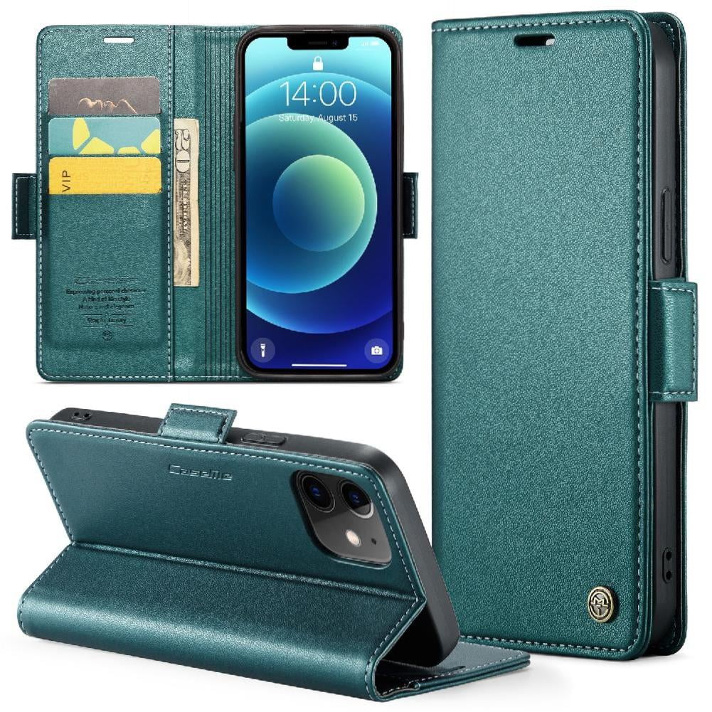 Case Me - Caseme Tipo Cartera Iphone 12/12 Pro Con Cierre Magnético, Rfid, Tarjetero, Soporte, Carga Inalámbrica