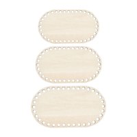 Bothyi - Parte Inferior De La Cesta De Madera Cesta Tejida De Bricolaje Duradera Con Agujeros Moldeador De La Parte Inferior De La Bolsa