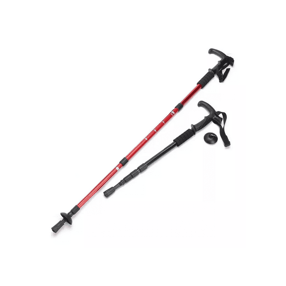 Baston Senderismo Trekking 3 Tramos Mango Antishock Retractil