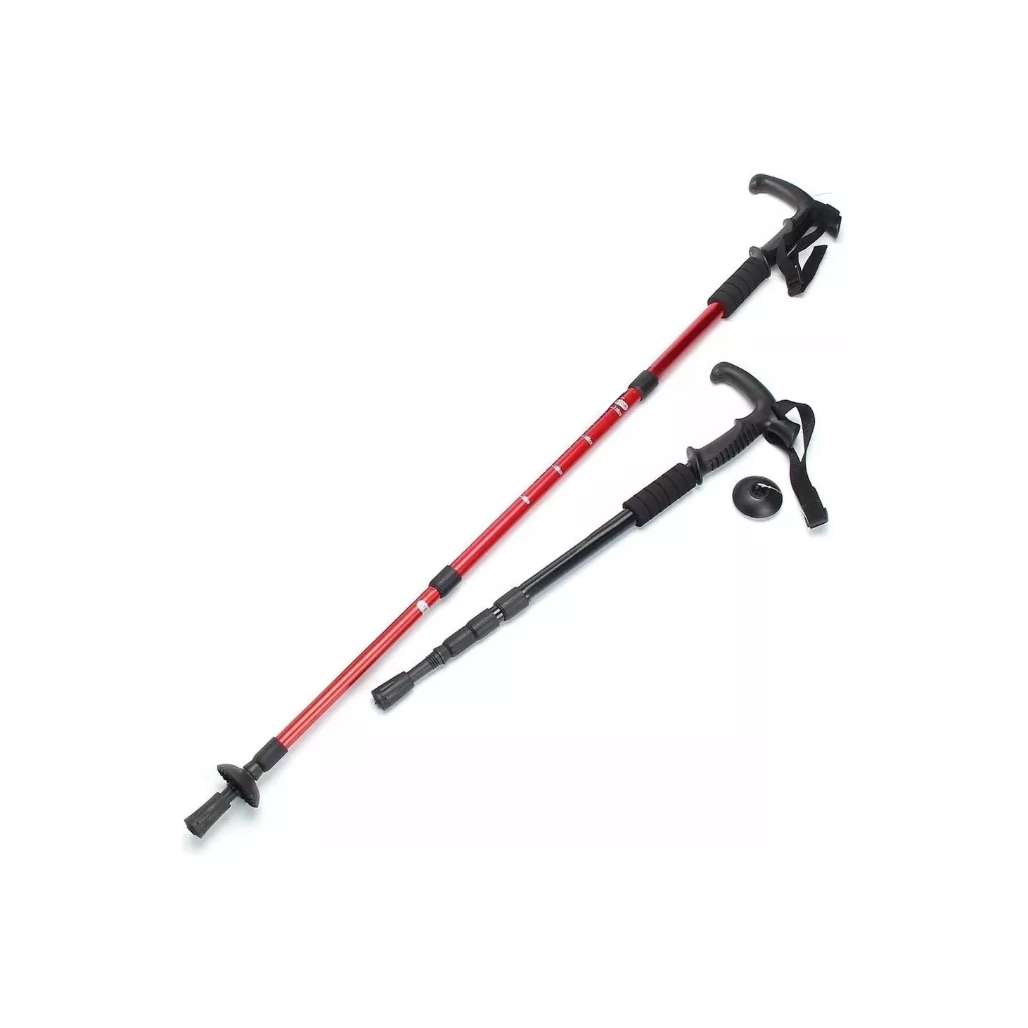 Energia - Baston Senderismo Trekking 3 Tramos Mango Antishock Retractil