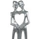 thumbnail image 3 of Figura Decorativa Pareja Abstracta Silver, 3 of 5