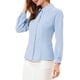 thumbnail image 4 of INSPIRE CHIC Blusa de Mujer con Cuello Peter Pan Casual de Negocios de Manga Larga Camisas de Trabajo con Botones 3XL Azul Claro, 4 of 4