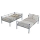 thumbnail image 1 of Twin Over Twin Metal Bunk Bed for Kids Boys Girls,Metal Structure Bedframe with Ladders & Guardrail,Convertible 2 Beds,No Spring Box Required, 1 of 3