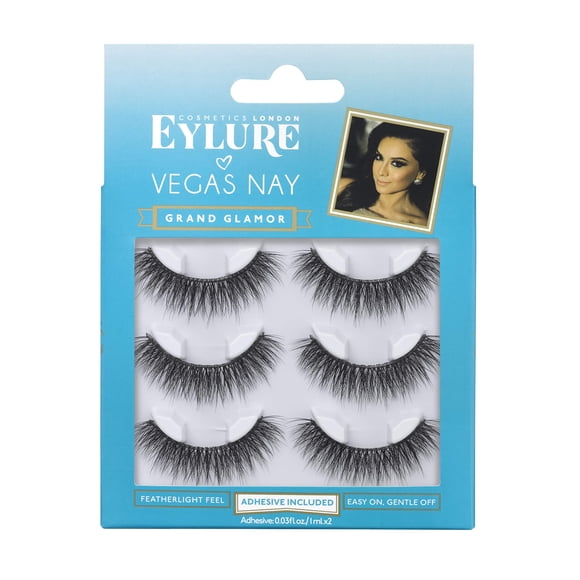 Pestañas postizas Eylure Vegas Nay Grand Glamour, 3 pares