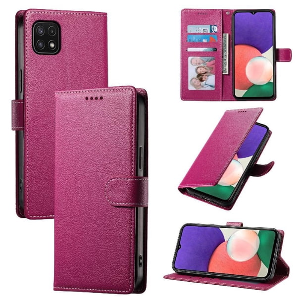 Funda para FOXDOCK Samsung Galaxy A22 5G– Cuero Premium, 3 ranuras para tarjetas, Protección contra impactos