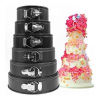 Genérico - 6 Moldes Redondos Antiadherentes Teflónreposteria Tortas