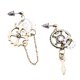 thumbnail image 1 of Pendientes Steampunk Asimétricos Cuelga Ear Studs Charms Wedding Club Tipo 1, 1 of 5