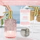 thumbnail image 4 of Juego de accesorios de baño Towoaafu Pink Glass, 5 piezas, 4 of 8