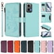 thumbnail image 3 of Funda Cartera Mariposa para [Motorola Moto G35 5G] con Soporte y Cremallera Verde menta, 3 of 6