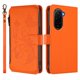 thumbnail image 2 of Funda Cartera Mariposa para [Xiaomi Poco M7 4G] con Soporte y Cremallera Naranja, 2 of 6