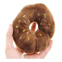 Defensor Forever - Peluche Para Mascota De Forma De Donas Con Sonido Chocolate