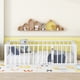 thumbnail image 2 of Twin Size Metal Floor Bed Frame with Fence and Door, White, 2 of 3