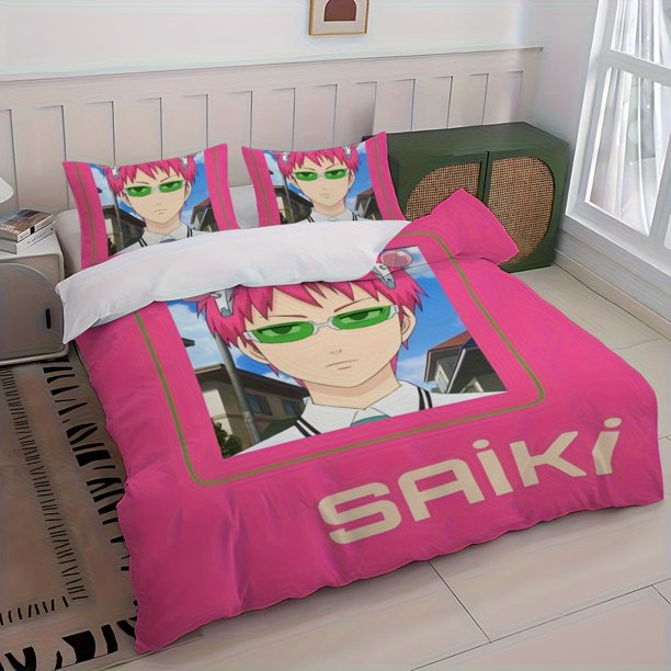 Fun Hot Anime The D-Disastrous Life of S-Saiki K. Printed Pattern Suitable Suitable for Home Bedrooms Guest