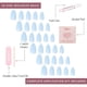 thumbnail image 4 of Pantalón corto Glamnetic Blueberry Milk de Press-On Nails, azul claro, 4 of 6
